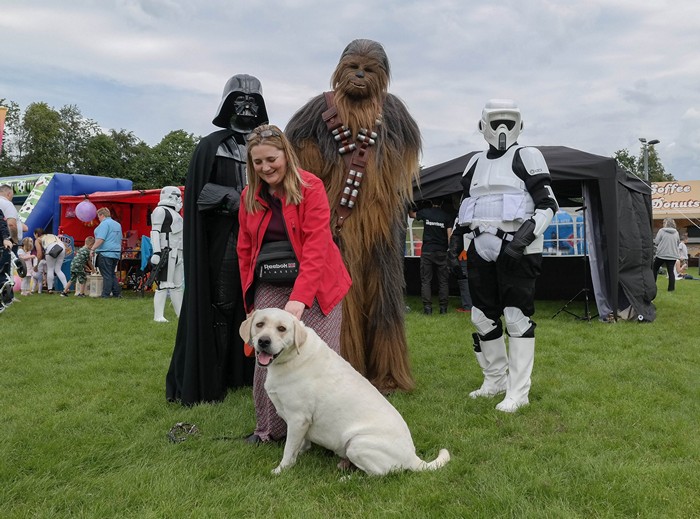 Luggiewatch member meets Star Wars characters at local village festival